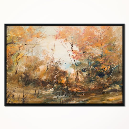 Designart - Forest in Autumn Oil Painting